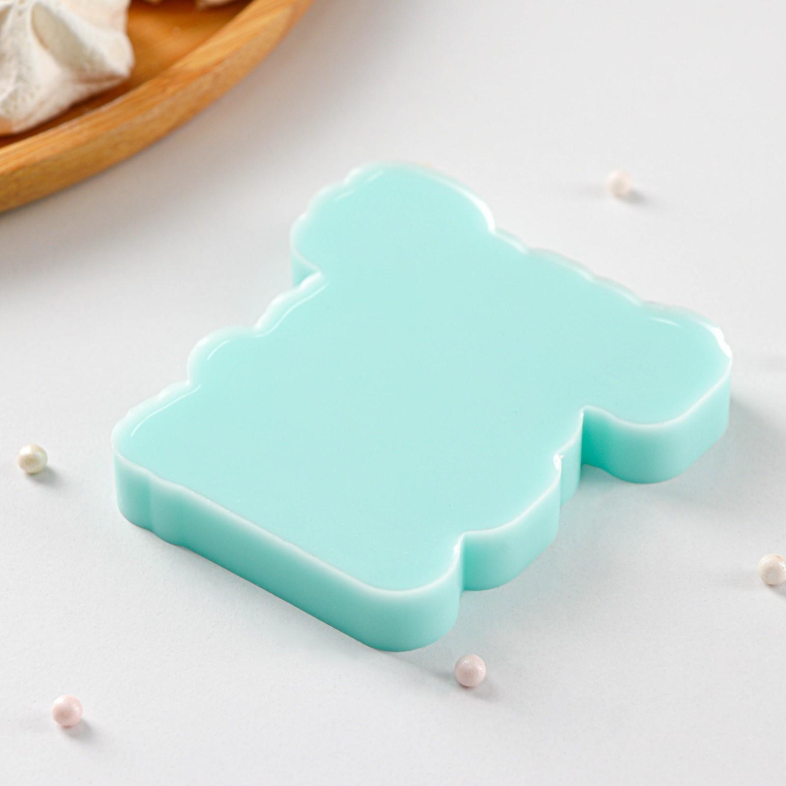 Силиконовая форма «Делай, что любишь», 8,1×7,6×1 см, цвет бирюзовый