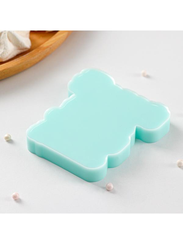 Силиконовая форма «Делай, что любишь», 8,1×7,6×1 см, цвет бирюзовый