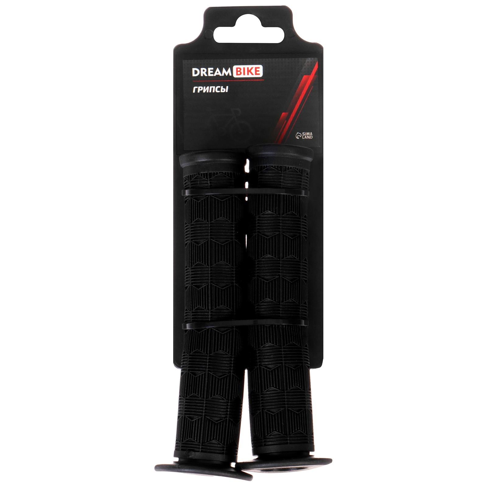 Грипсы 130 мм, Dream Bike, посадочный диаметр 22,2 мм, цвет чёрный