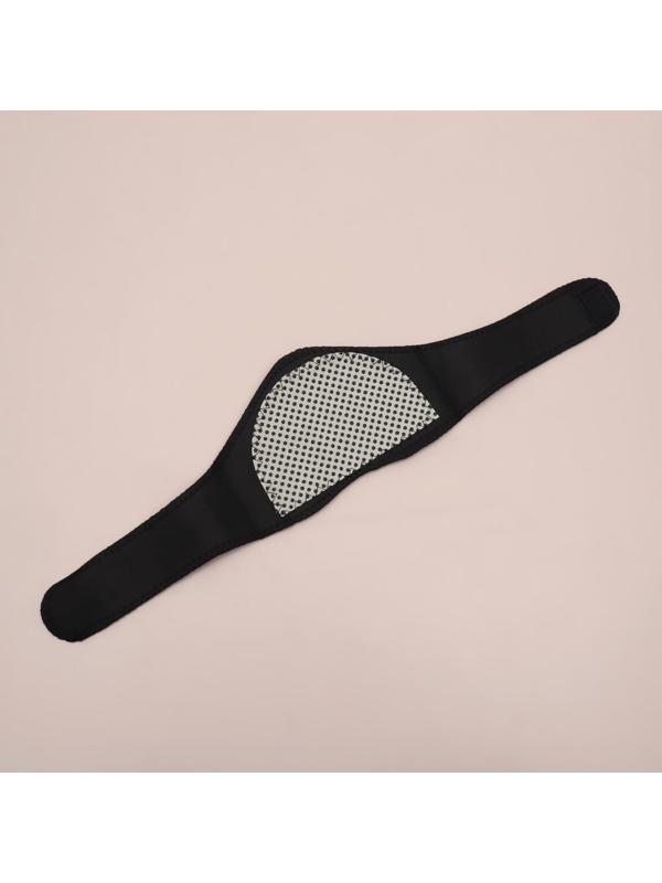 Турмалиновая накладка на шею, 5 магнитов, на липучке, цвет чёрный