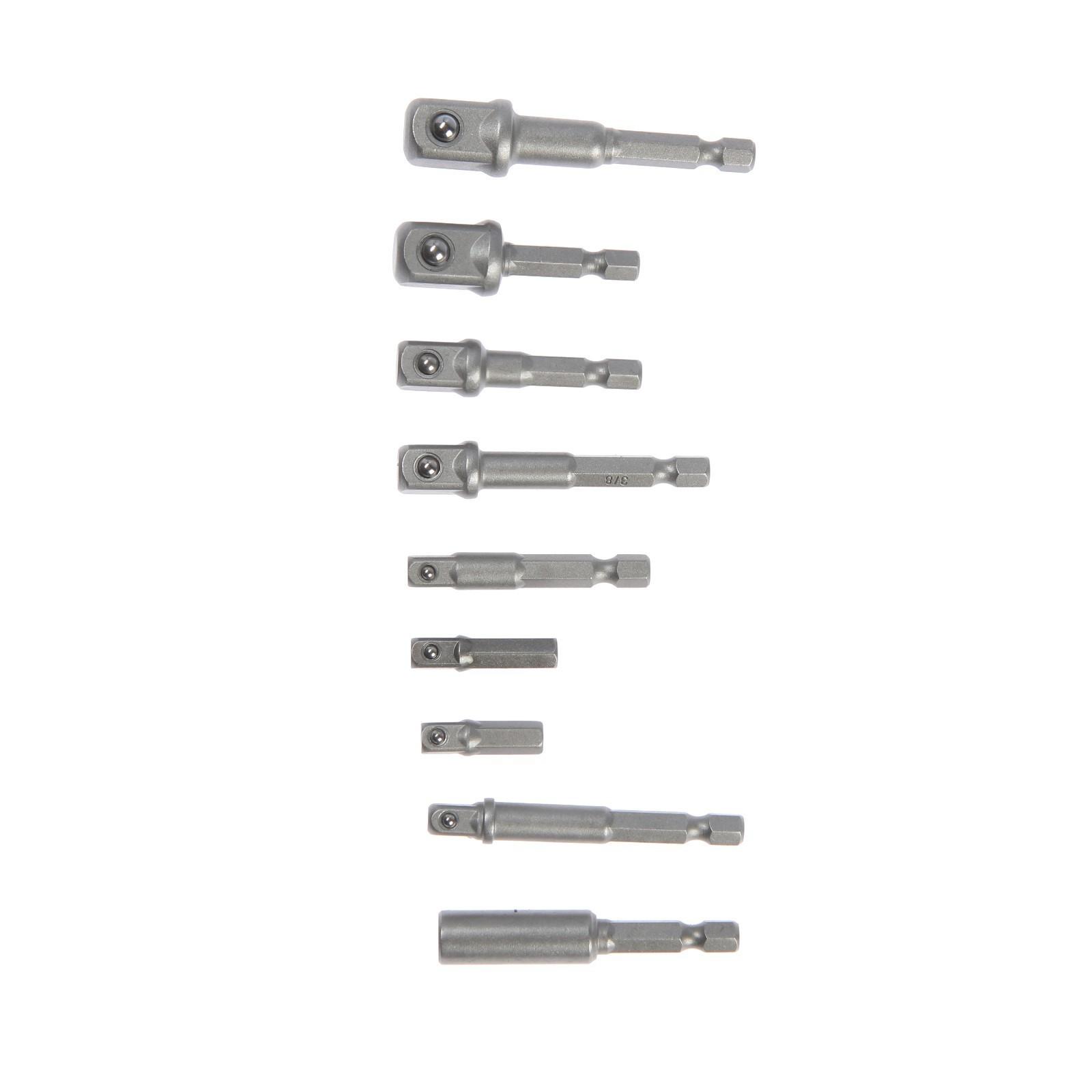 Набор адаптеров для бит и торцевых головок ТУНДРА, 1/4