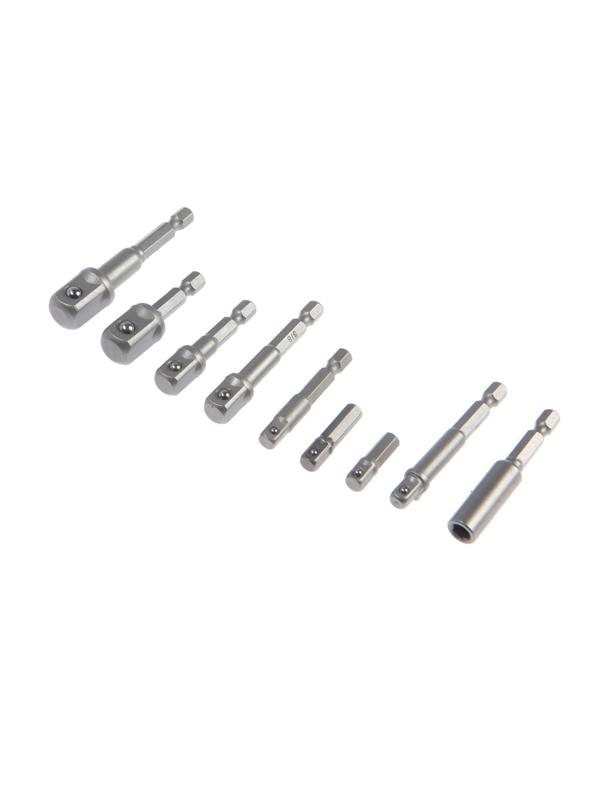 Набор адаптеров для бит и торцевых головок ТУНДРА, 1/4