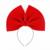 Бант на ободке, поролон, 25 х 20 см, цвет красный