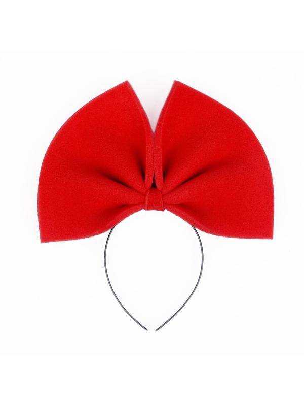 Бант на ободке, поролон, 25 х 20 см, цвет красный