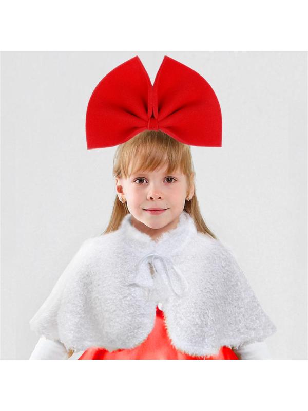 Бант на ободке, поролон, 25 х 20 см, цвет красный