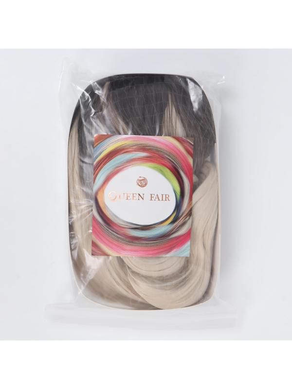 Парик искусственный, имитация кожи, 60 см, 160 гр, цвет русый/блонд(#SHT8/SHT60A)