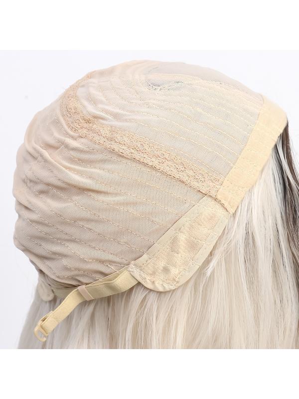 Парик искусственный, имитация кожи, 60 см, 160 гр, цвет русый/блонд(#SHT8/SHT60A)