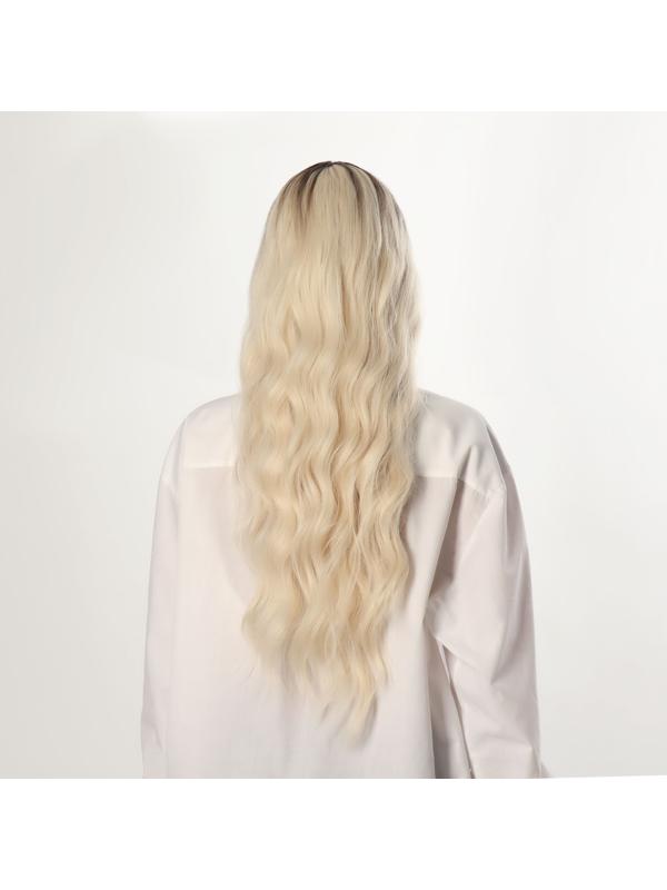 Парик искусственный, имитация кожи, 60 см, 160 гр, цвет русый/блонд(#SHT8/SHT60A)