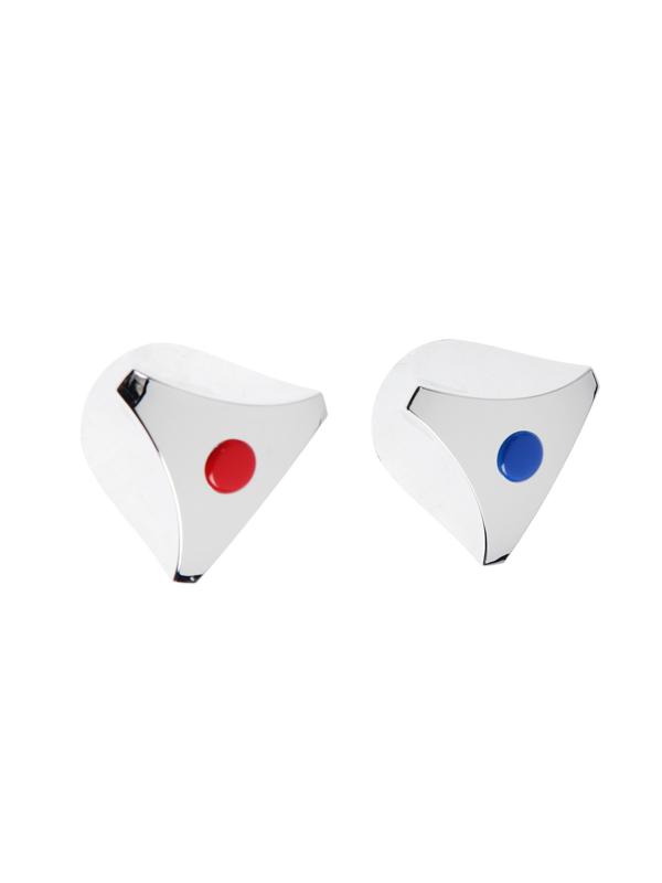 Ручка на смеситель ZEIN Z003, для кран-букс со штоком под квадрат, пластик, цвет хром