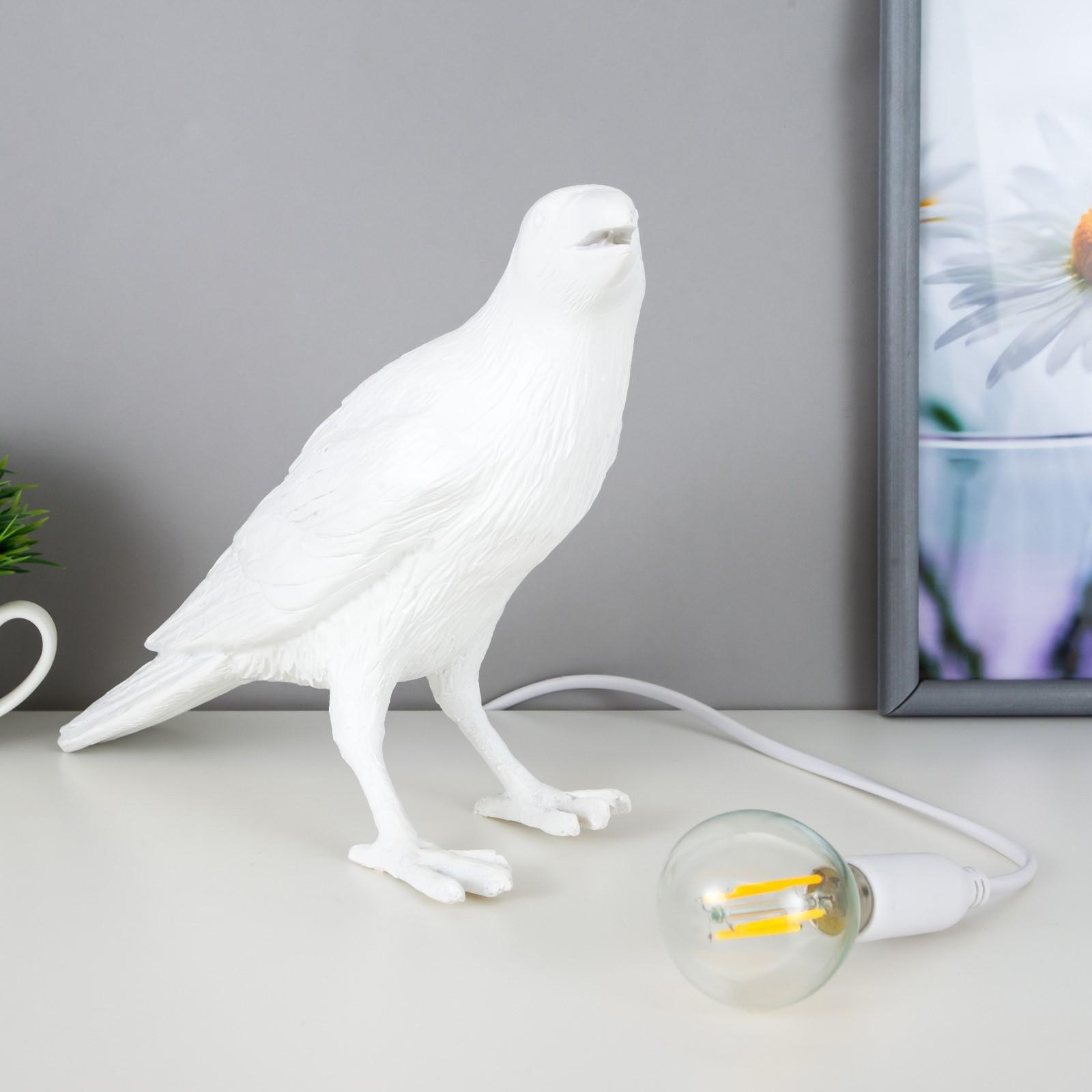 Настольная лампа 16766/1WT E14 40Вт белый 29,5х12х18 см