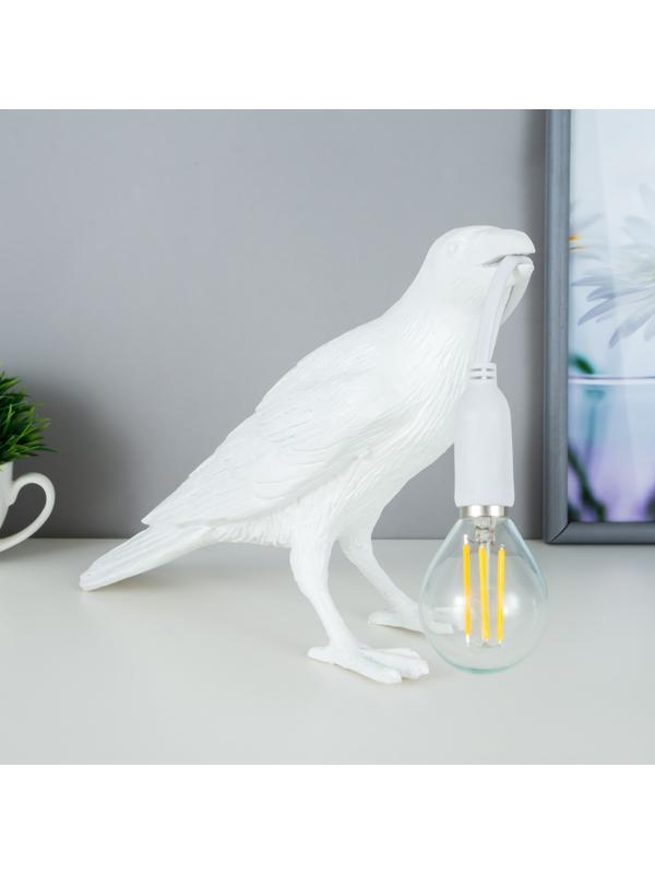 Настольная лампа 16766/1WT E14 40Вт белый 29,5х12х18 см