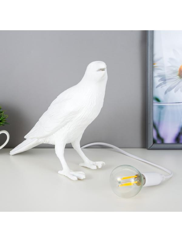 Настольная лампа 16766/1WT E14 40Вт белый 29,5х12х18 см