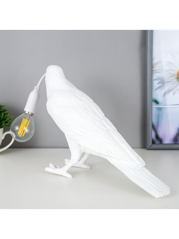 Настольная лампа 16766/1WT E14 40Вт белый 29,5х12х18 см