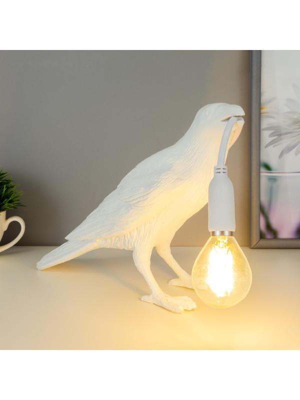 Настольная лампа 16766/1WT E14 40Вт белый 29,5х12х18 см