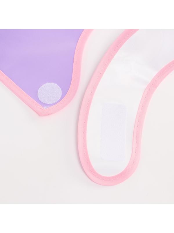 Нагрудник для кормления «Оленёнок» непромокаемый на липучке, с карманом