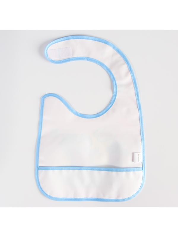 Нагрудник для кормления «Веселые подружки» непромокаемый на липучке, с карманом