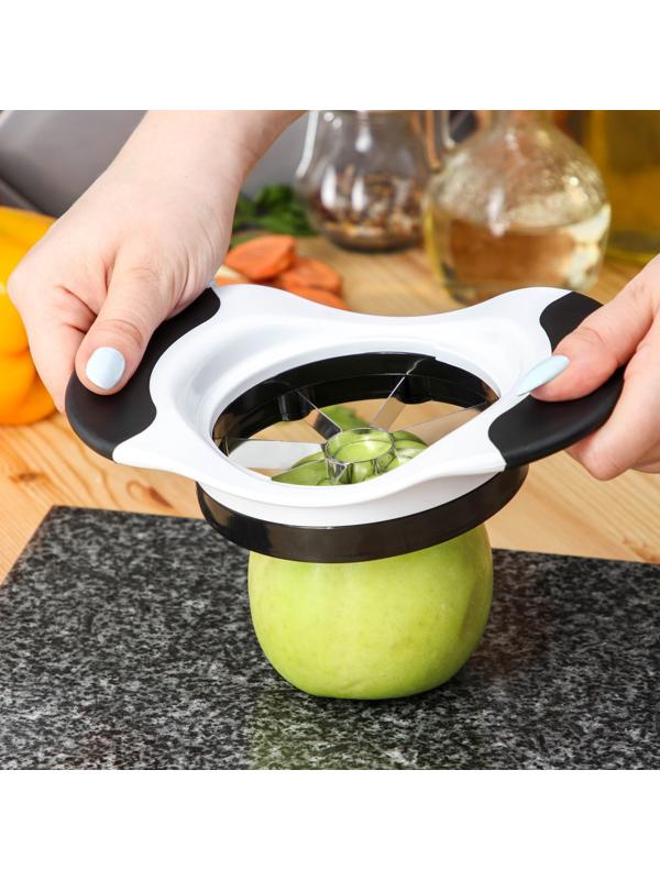 Овощерезка для фруктовой нарезки Magistro Vegan pro, 18,5×12×4 см, цвет чёрно-белый