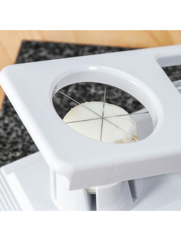 Яйцерезка Magistro Vegan pro, 2 режима, 21×8,5×5 см, цвет белый