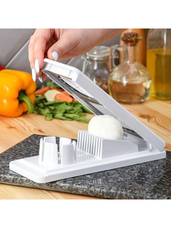 Яйцерезка Magistro Vegan pro, 2 режима, 21×8,5×5 см, цвет белый