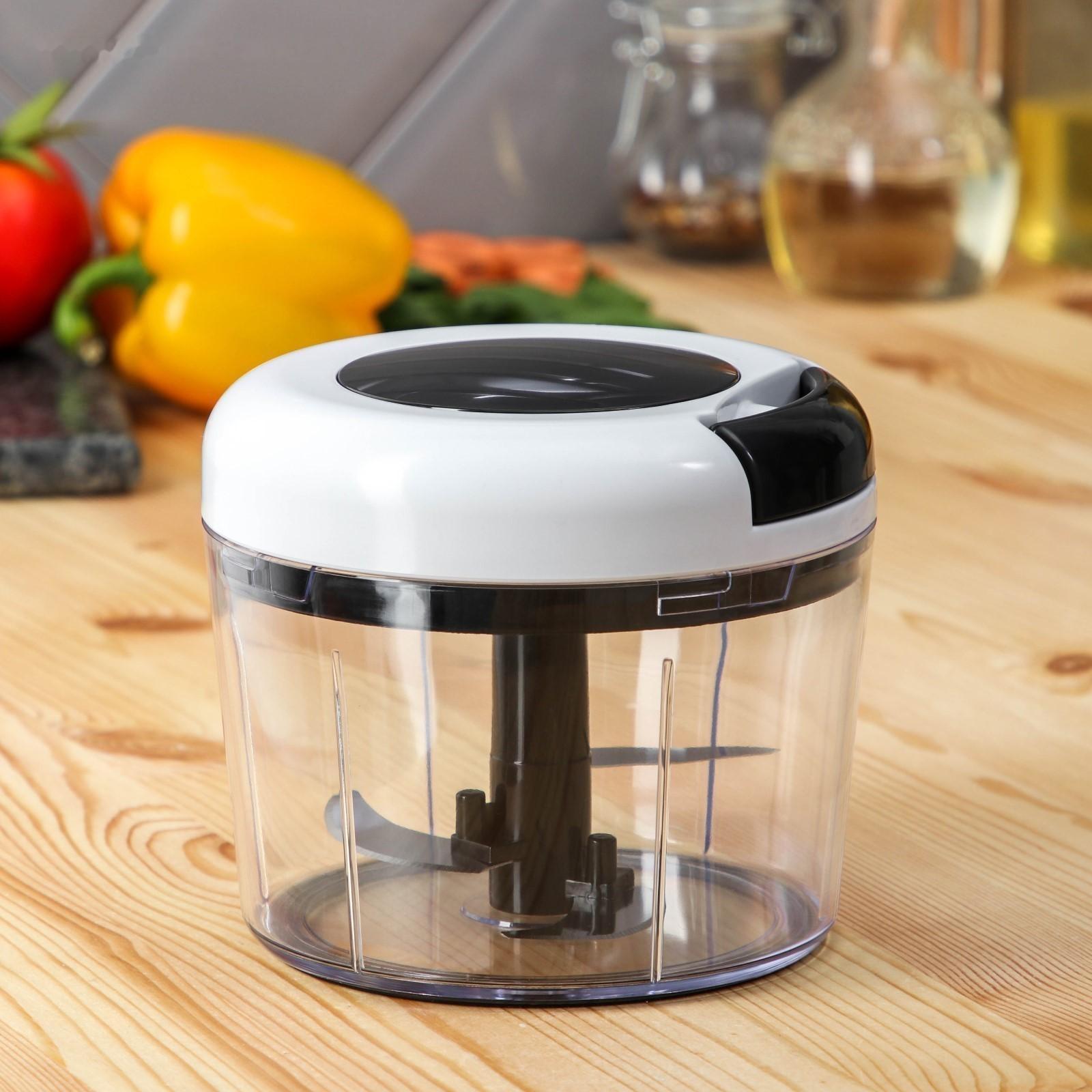 Овощерезка ручная Magistro Vegan pro, 2 насадки, цвет чёрно-белый