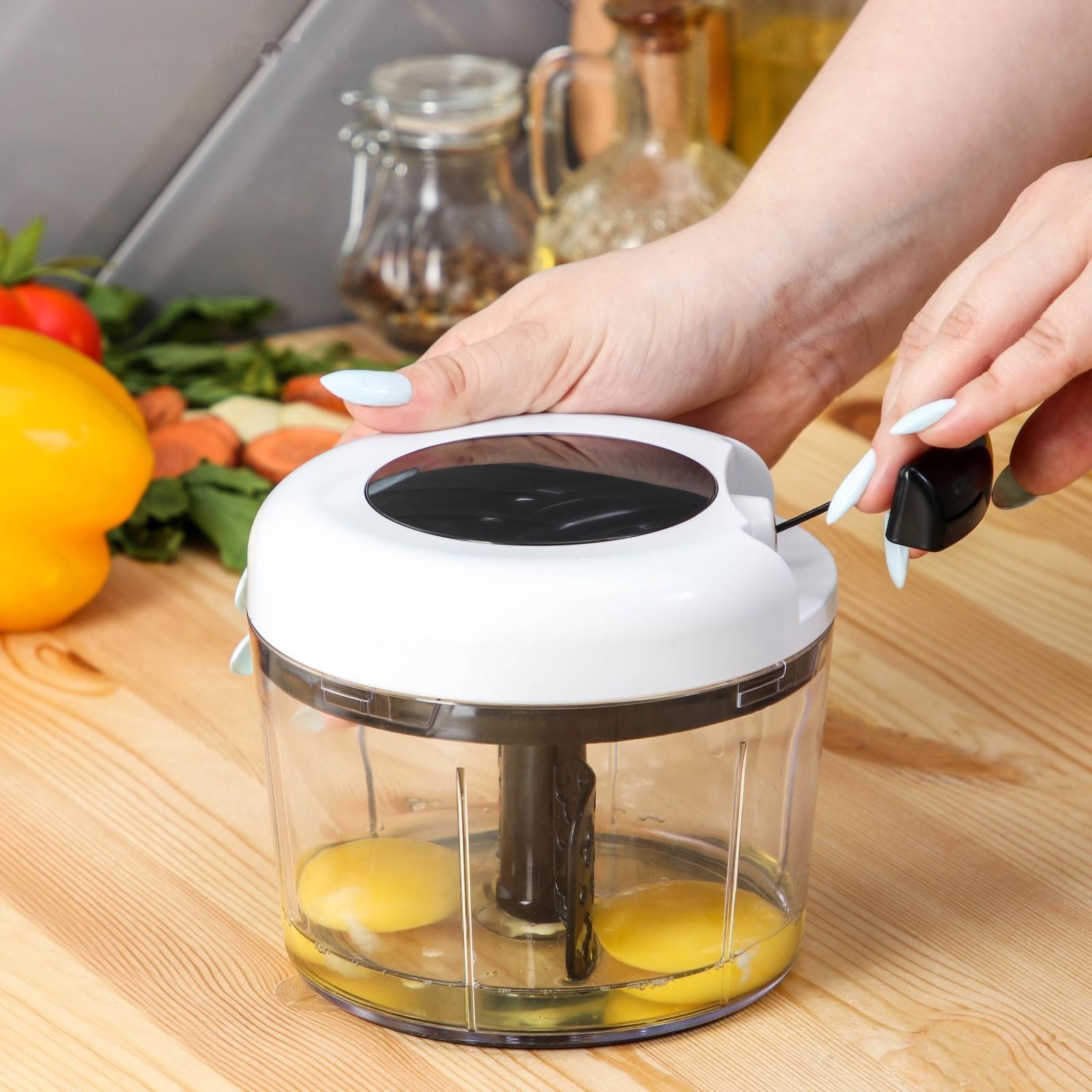 Овощерезка ручная Magistro Vegan pro, 2 насадки, цвет чёрно-белый