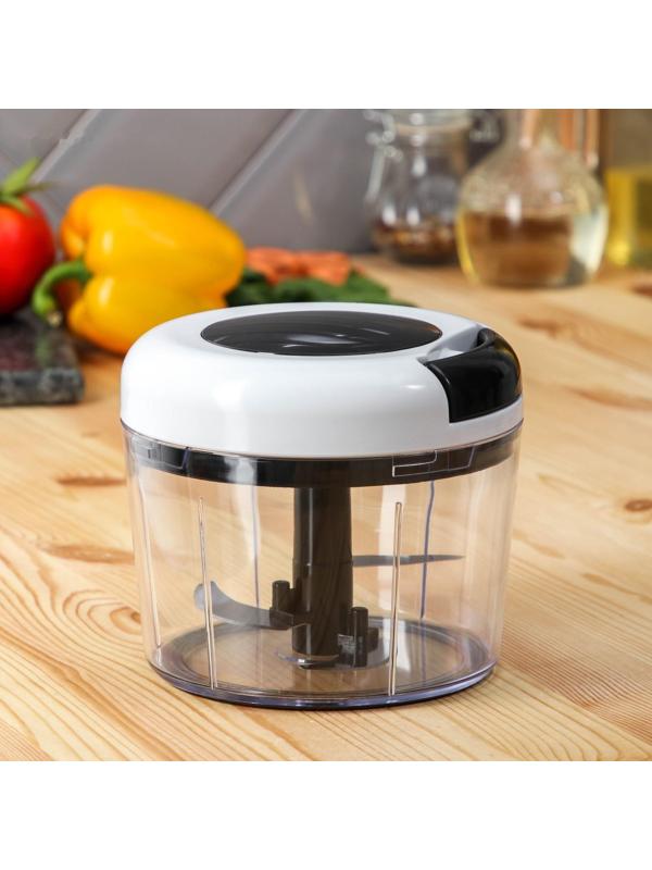 Овощерезка ручная Magistro Vegan pro, 2 насадки, цвет чёрно-белый