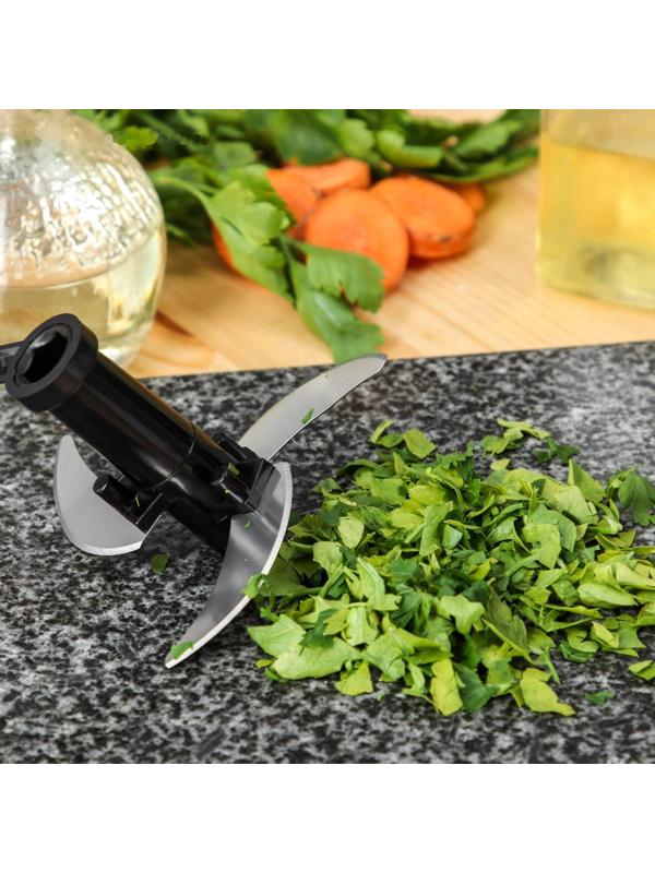 Овощерезка ручная Magistro Vegan pro, 2 насадки, цвет чёрно-белый