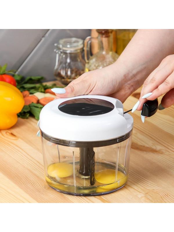 Овощерезка ручная Magistro Vegan pro, 2 насадки, цвет чёрно-белый