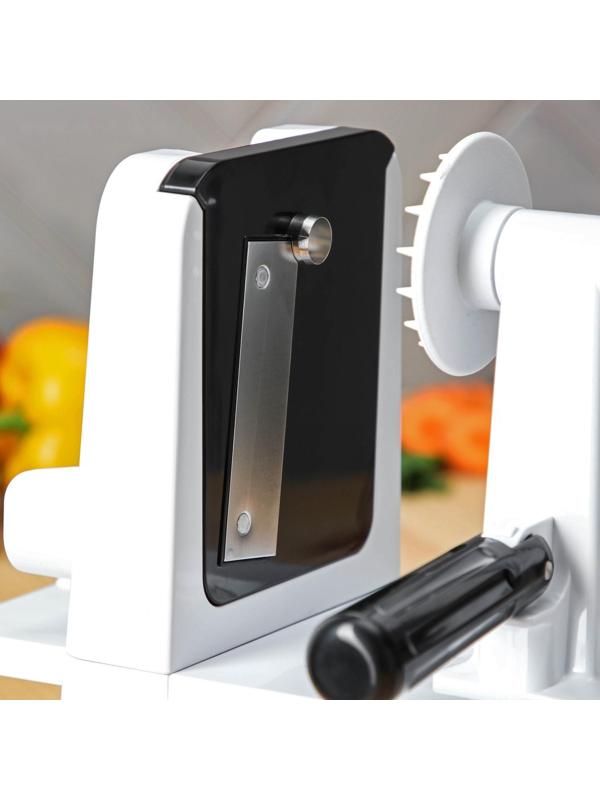 Овощерезка для фигурной нарезки Magistro Vegan pro, 3 насадки, цвет чёрно-белый