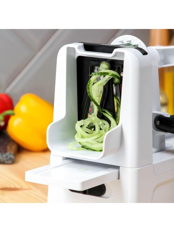 Овощерезка для фигурной нарезки Magistro Vegan pro, 3 насадки, цвет чёрно-белый