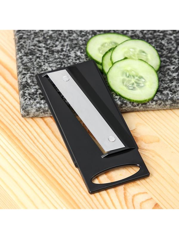 Слайсер универсальный Magistro Vegan pro, 5 насадок, 31,8×13,7×9 см, цвет чёрно-белый