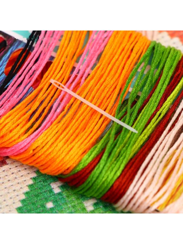 Вышивка крестиком «Лисёнок с шариками», 25х20 см