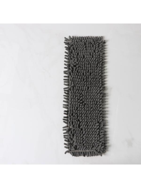 Насадка для плоской швабры Доляна, 43×13 см, 80 гр, микрофибра букли, цвет серый