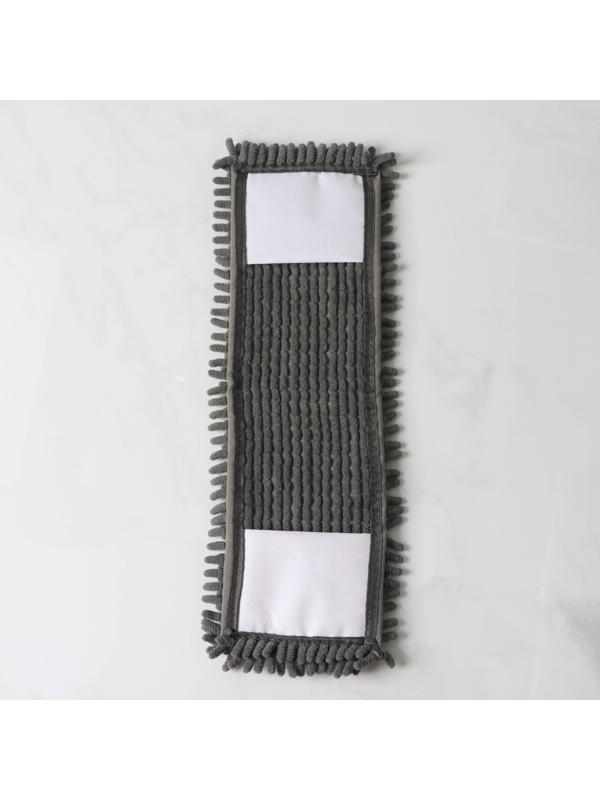 Насадка для плоской швабры Доляна, 43×13 см, 80 гр, микрофибра букли, цвет серый