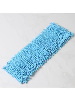 Насадка для плоской швабры Доляна, 43×13 см, 80 гр, микрофибра букли, цвет синий