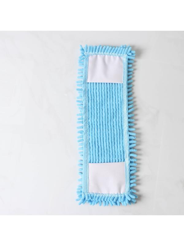 Насадка для плоской швабры Доляна, 43×13 см, 80 гр, микрофибра букли, цвет синий