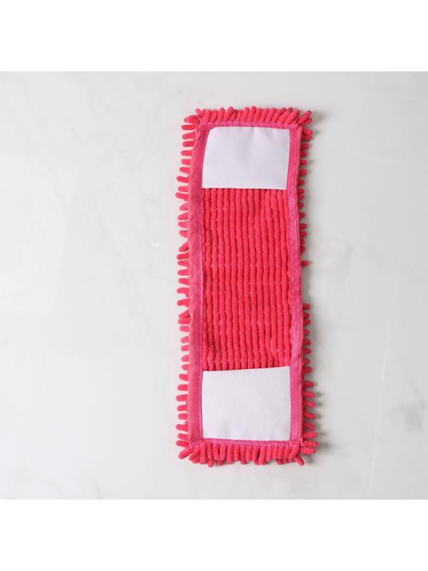 Насадка для плоской швабры Доляна, 43×13 см, 80 гр, микрофибра букли, цвет красный