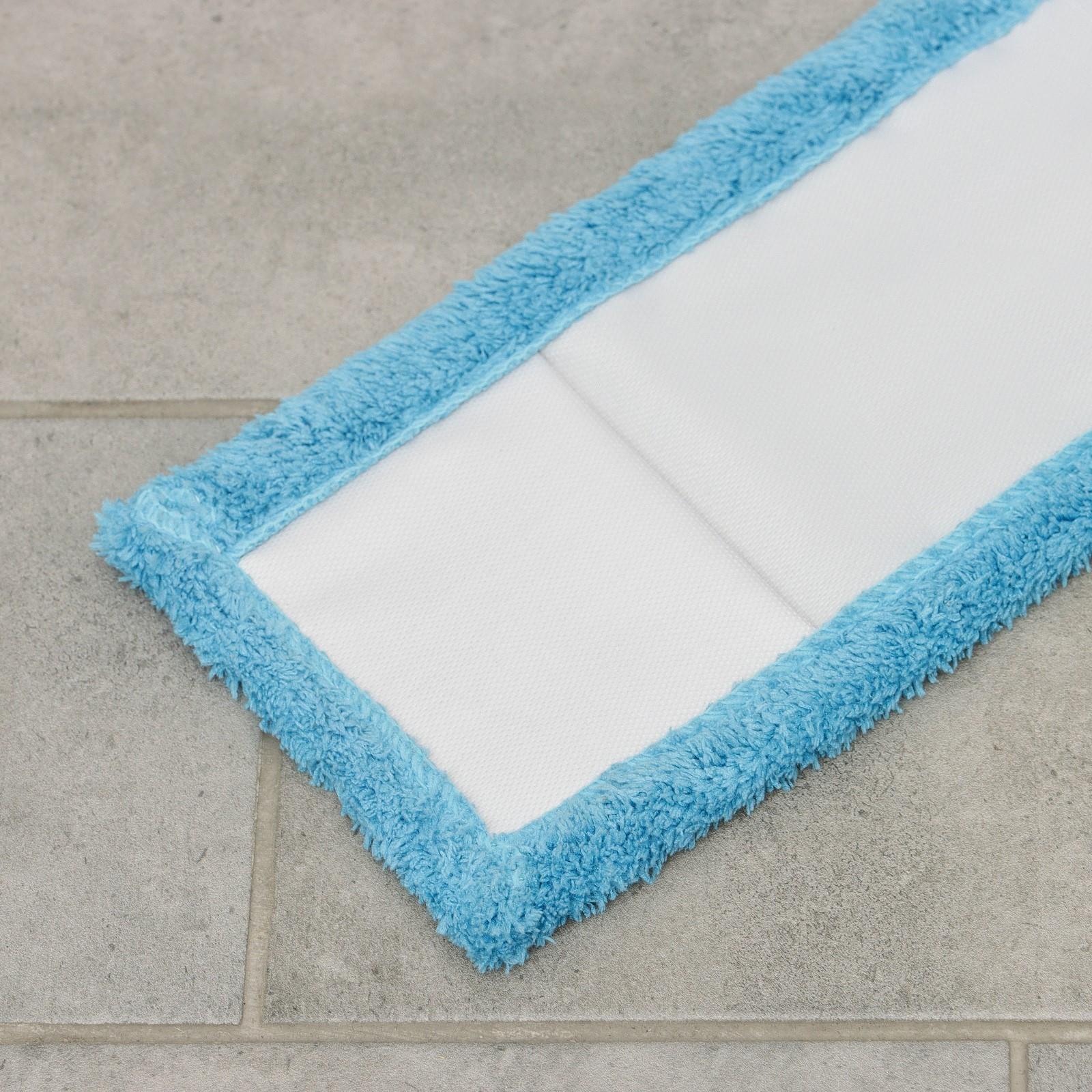 Насадка для плоской швабры Доляна, 42×12 см, 60 гр, микрофибра, цвет синий