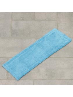 Насадка для плоской швабры Доляна, 42×12 см, 60 гр, микрофибра, цвет синий