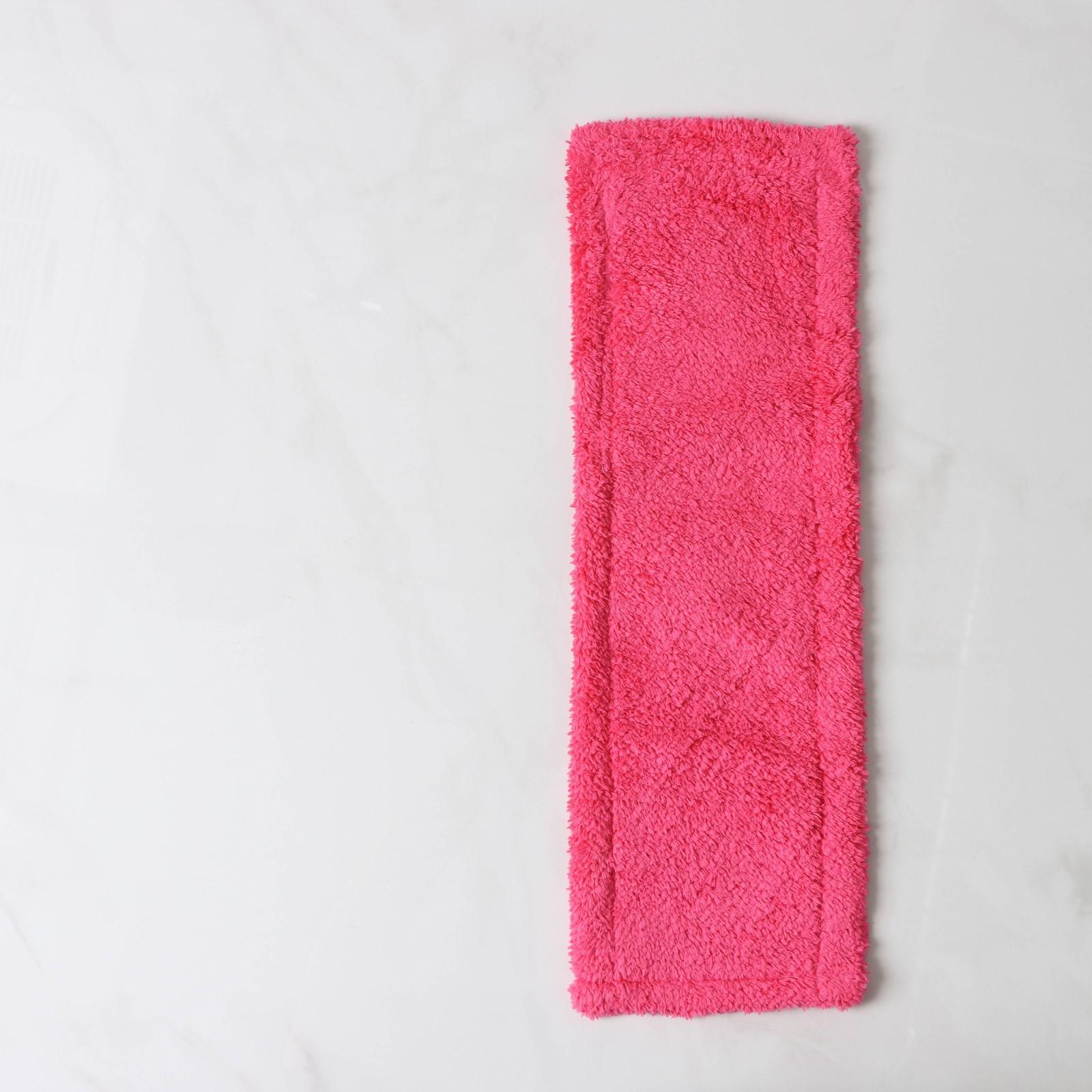 Насадка для плоской швабры Доляна, 42×12 см, 60 гр, микрофибра, цвет красный