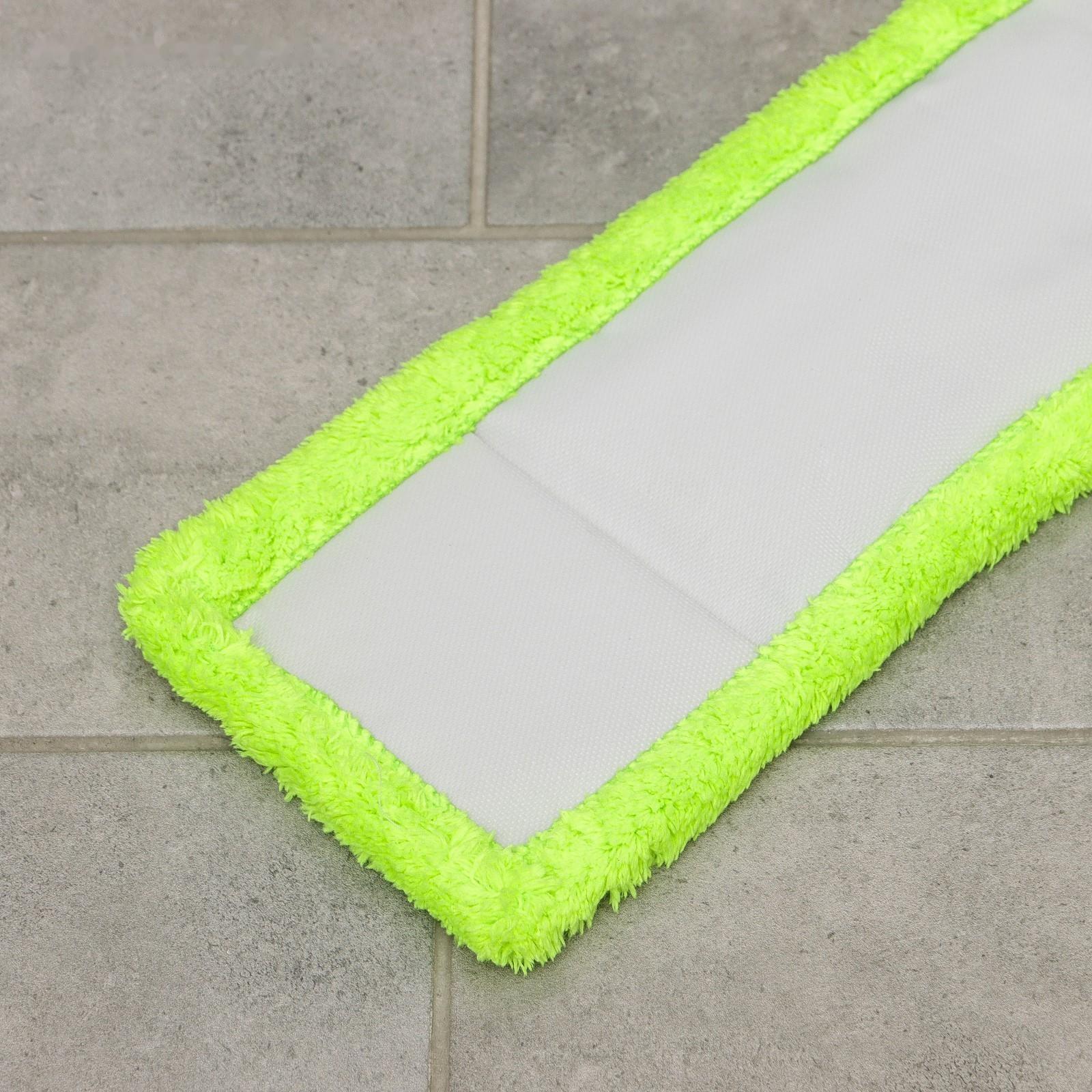 Насадка для плоской швабры Доляна, 42×12 см, 60 гр, микрофибра, цвет зелёный