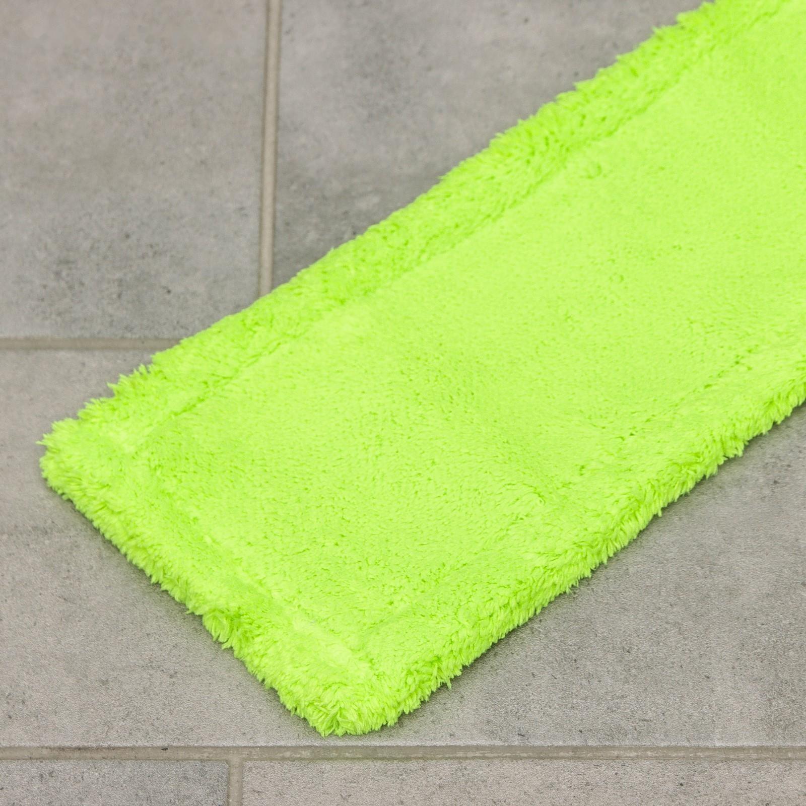 Насадка для плоской швабры Доляна, 42×12 см, 60 гр, микрофибра, цвет зелёный