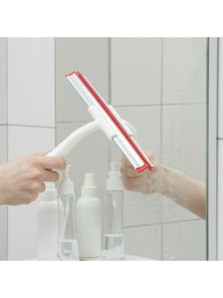 Водосгон Доляна, 25×20 см, пластиковая ручка, силиконовый сгон