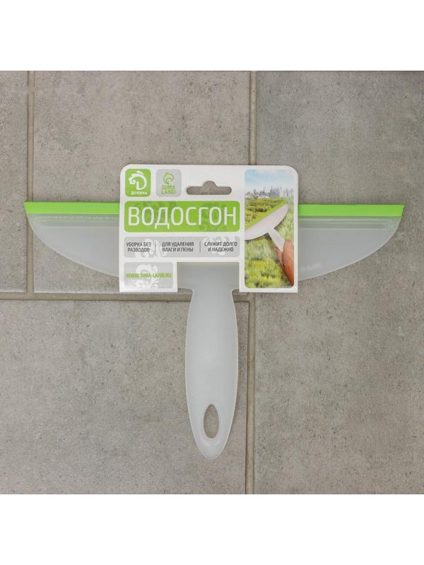 Водосгон Доляна, 24,5×16,5 см, пластиковая ручка, силиконовый сгон