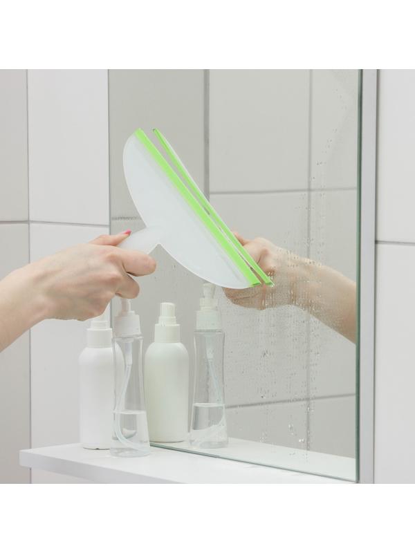 Водосгон Доляна, 24,5×16,5 см, пластиковая ручка, силиконовый сгон