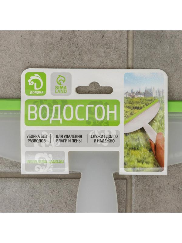 Водосгон Доляна, 24,5×16,5 см, пластиковая ручка, силиконовый сгон