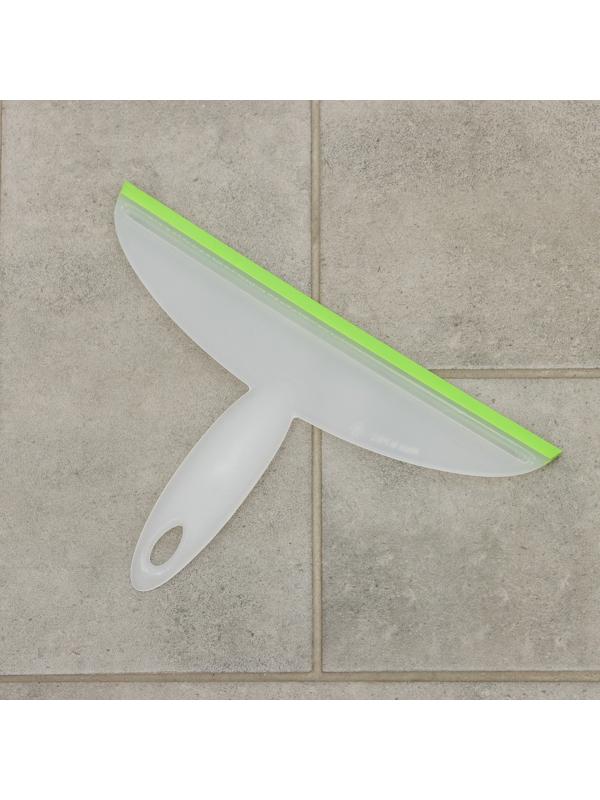 Водосгон Доляна, 24,5×16,5 см, пластиковая ручка, силиконовый сгон