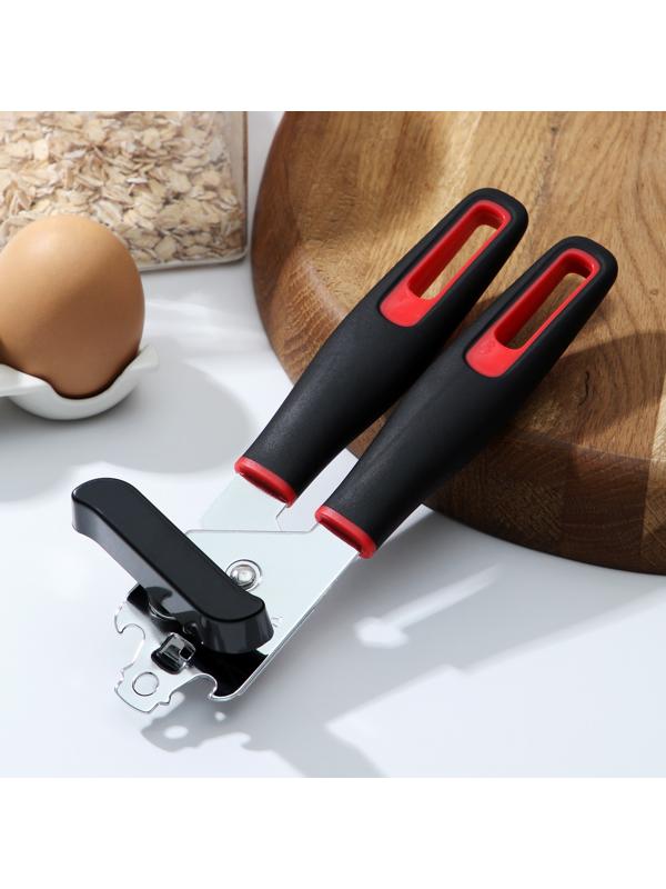 Нож консервный Доляна Digmа, 21 см, нержавеющая сталь, цвет чёрный, красный