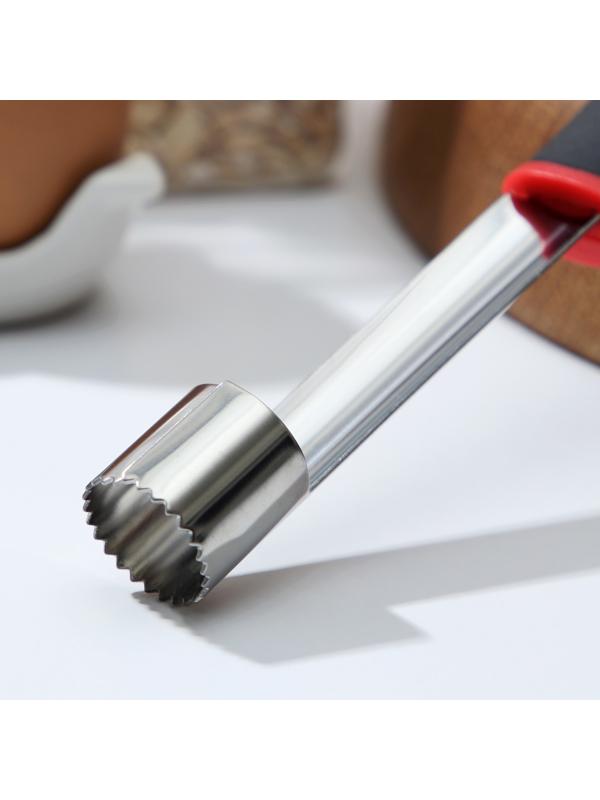 Нож для удаления сердцевины Доляна Digma, 22 см, нержавеющая сталь, цвет чёрный, красный