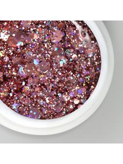 Гель-лак для ногтей, сияющий, 3-х фазный, LED/UV, 5 мл, цвет розовое золото